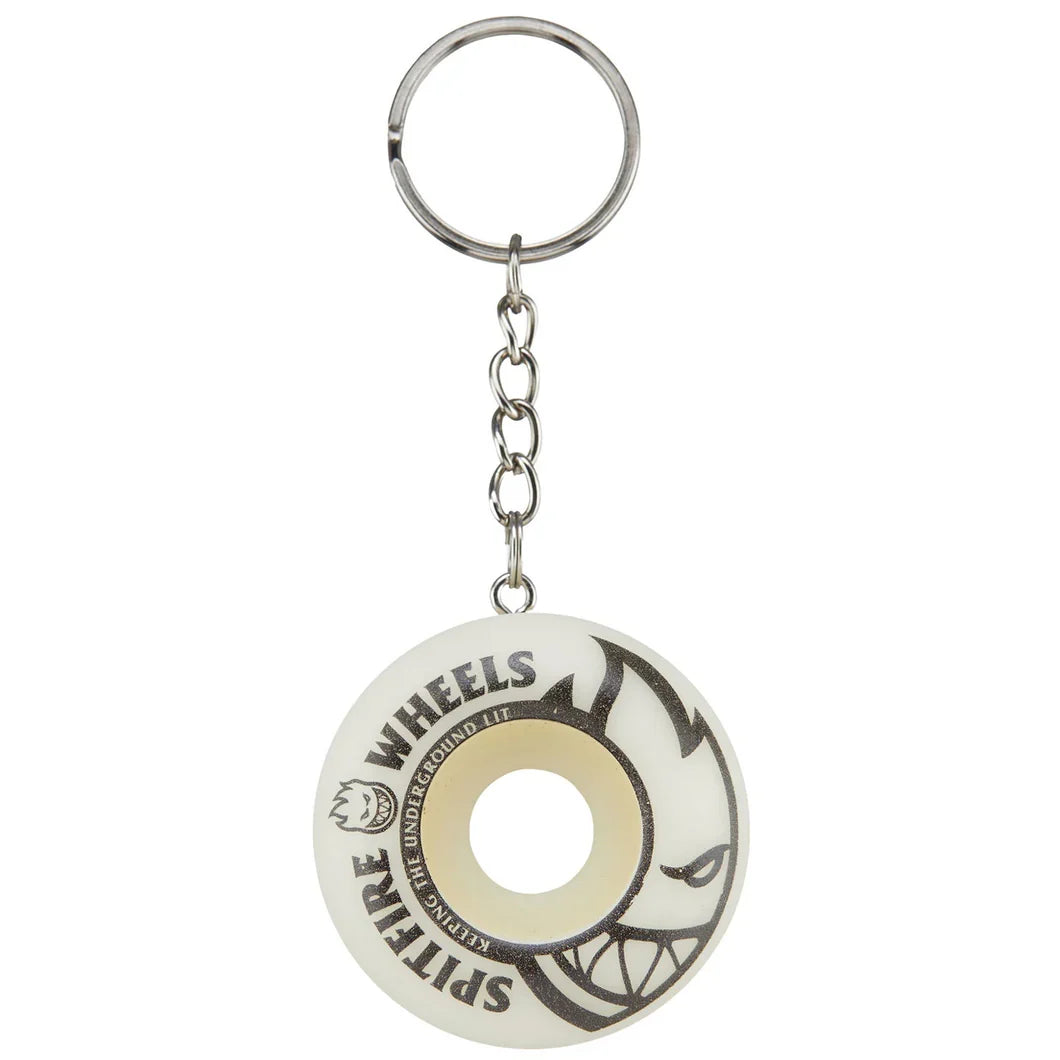 Spitfire 'Bigheads' Keychain - White/Off-White