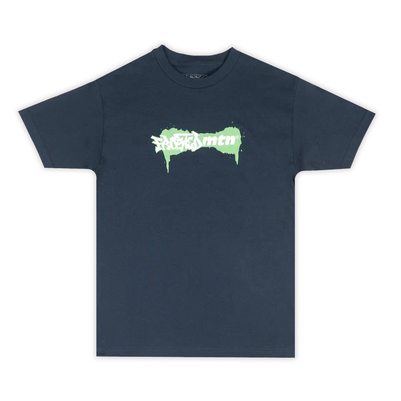 Frosted Skateboards x MTN 'Splatter' Tee - Navy
