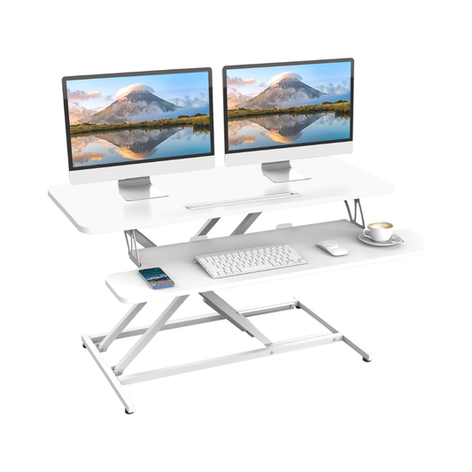 Ergomaker Adjustable Standing Desk Platform - Black 36''
