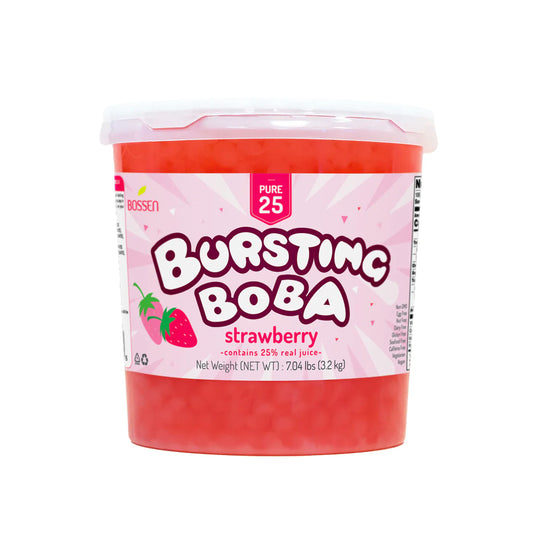 Billes Éclatantes de Tapioca Fraise Pure25 - Billes Éclatantes - Bossen - Canada - Livraison Gratuite au Canada pour les Commandes de Plus de 199 CAD