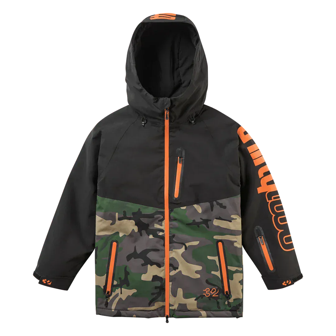 ThirtyTwo 'Grasser' Insulated Jacket - Black/Orange (KIDS)