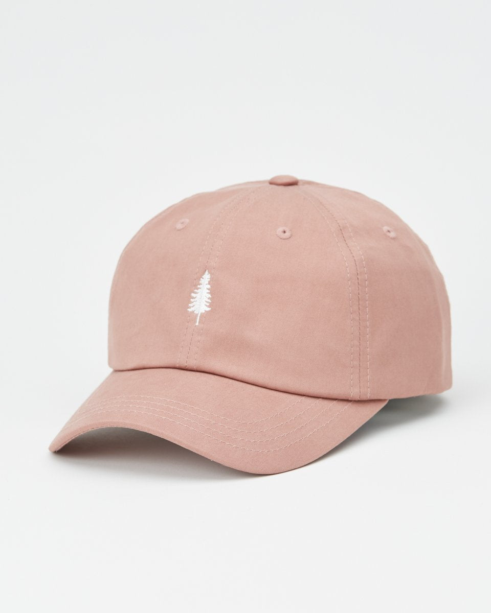 Tree Embroidery Tencel Peak Hat