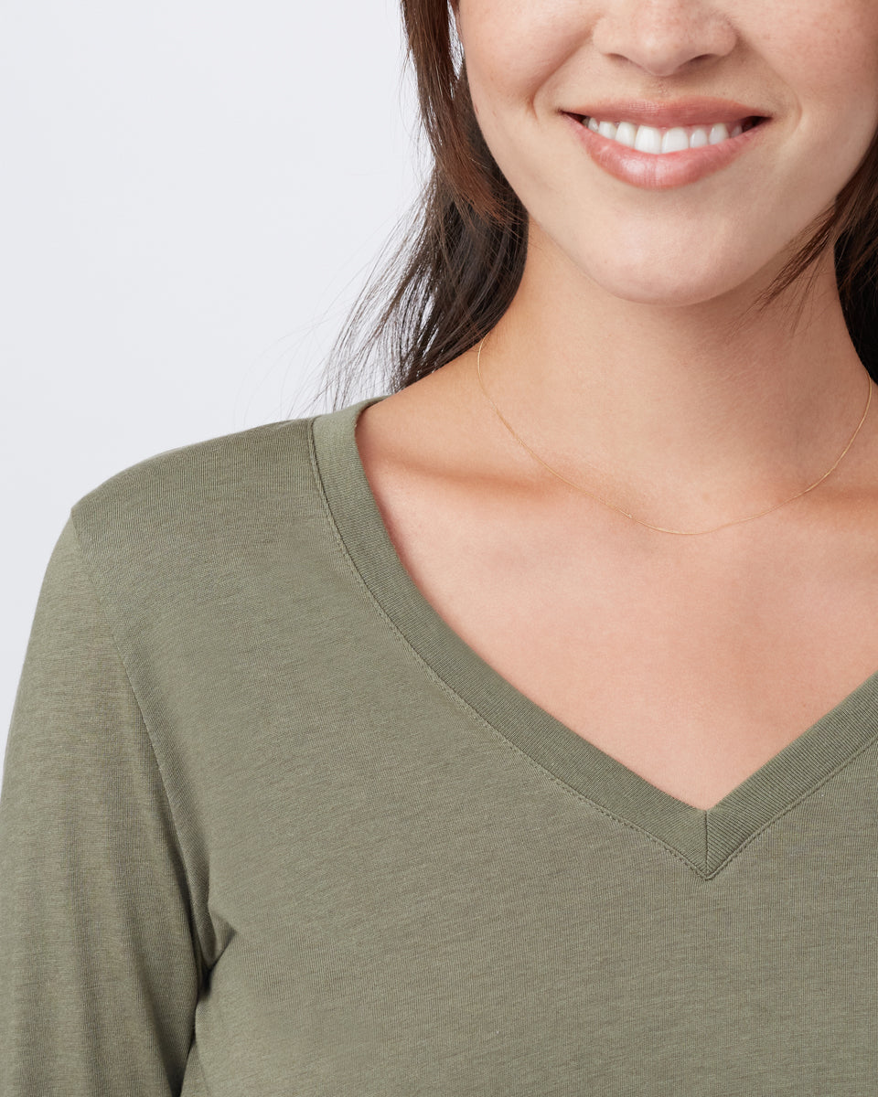 TreeBlend V-Neck Longsleeve T-Shirt