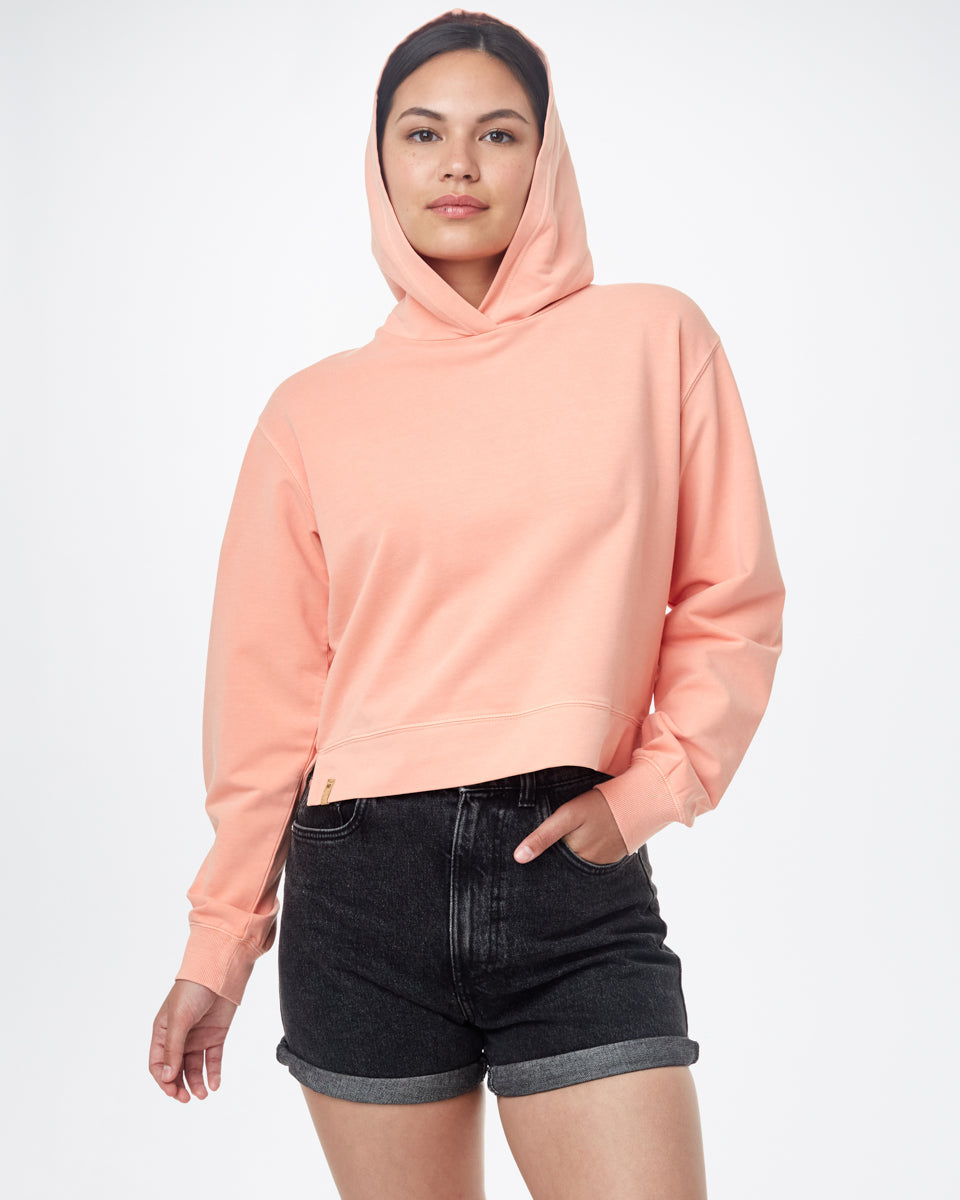 French Terry Cropped Hoodie