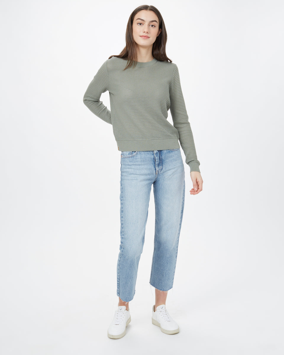 Highline Cotton Rib Crew Sweater