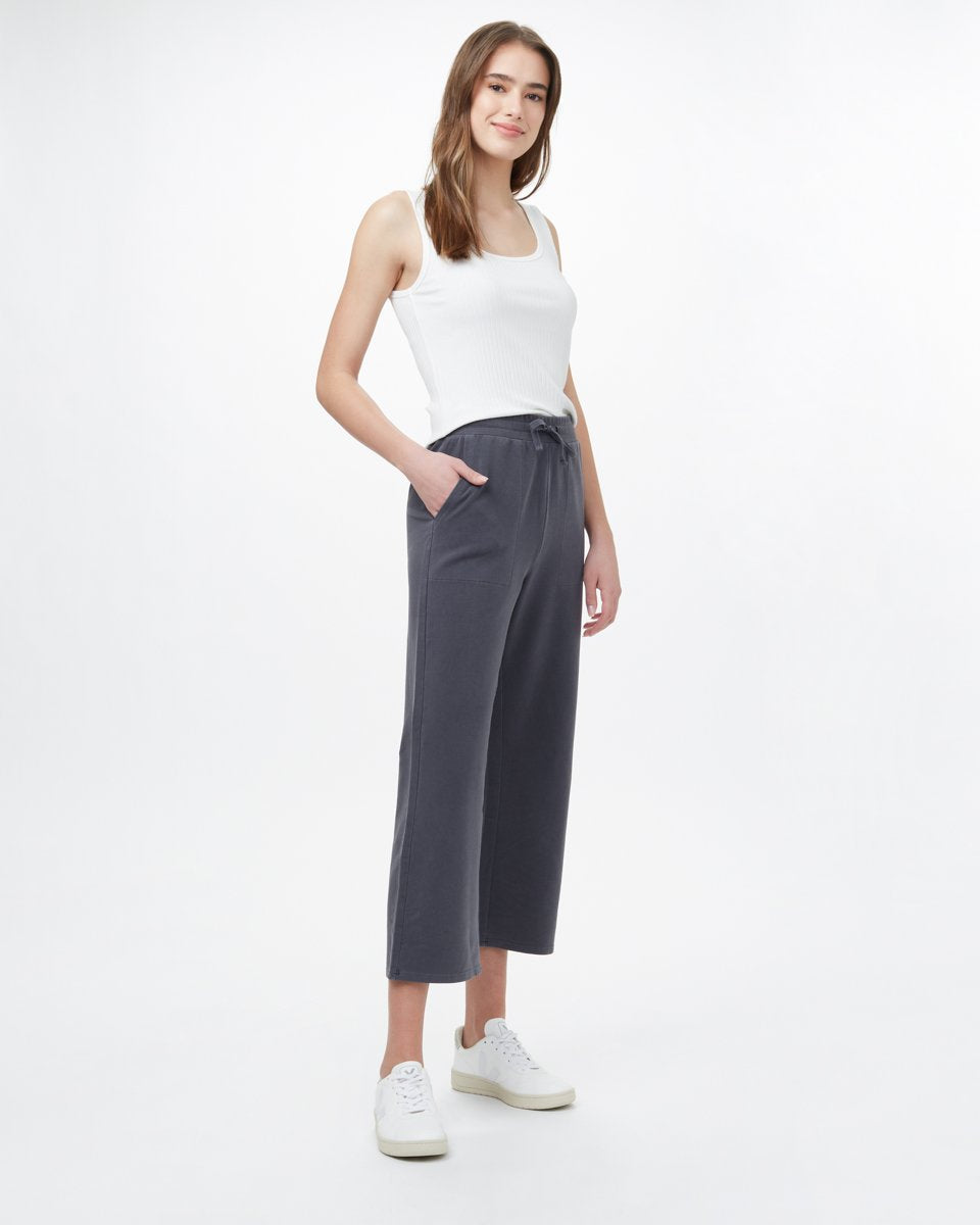 French Terry Wide Leg Sweatpant