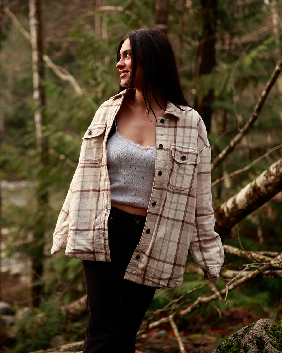 Kapok Flannel Insulated Jacket