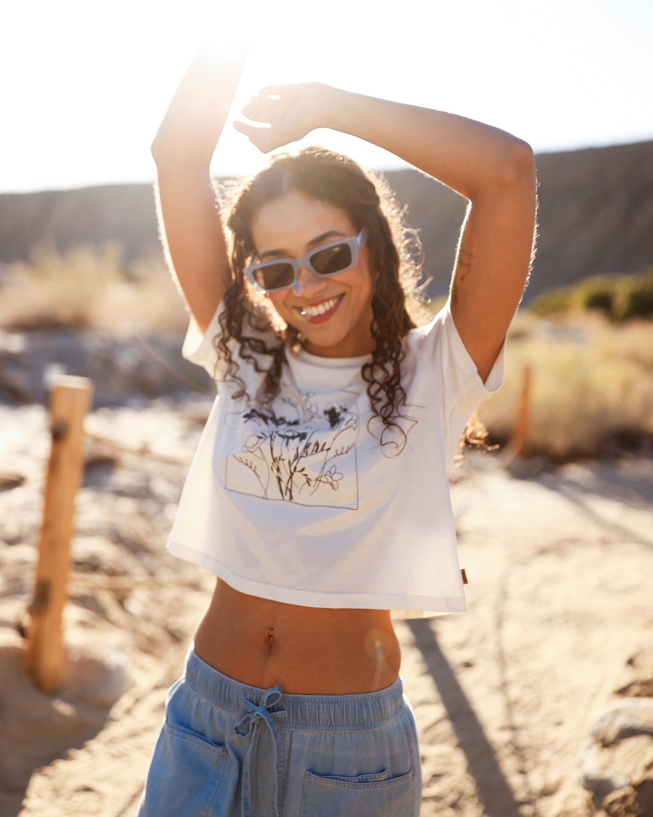 Floral Crop T-Shirt