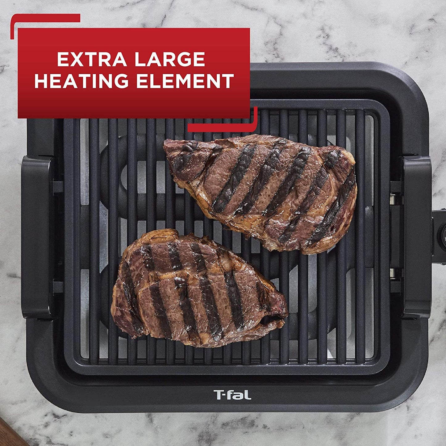 T-FAL Smokeless Indoor Non Stick Grill - Blemished package with full warranty - TG403D52
