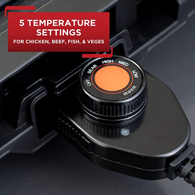 T-FAL Smokeless Indoor Non Stick Grill - Blemished package with full warranty - TG403D52