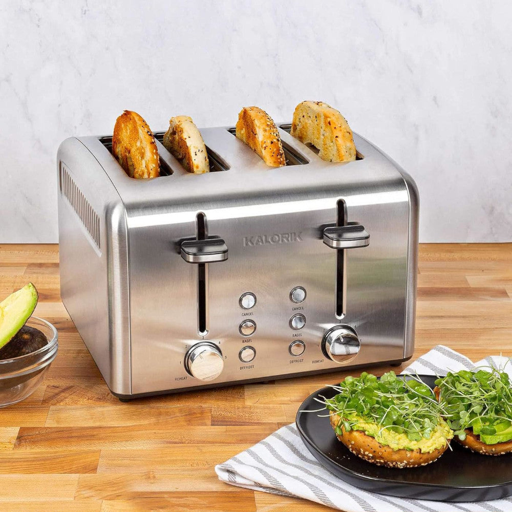 KALORIK TO46813SS 4-Slice Stainless Steel Toaster