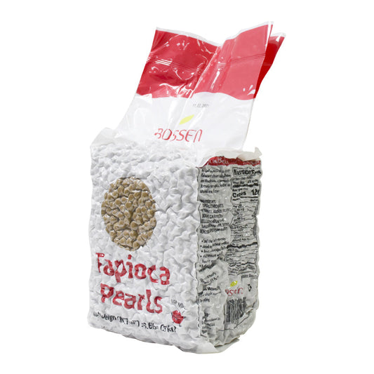 Perles de Tapioca Boba - Bossen Boba (3kg) | Caisse de 6 sacs | 60 caisses par palette | Perles de Tapioca pour la restauration Canada | Livraison gratuite au Canada pour les commandes de plus de 199 CAD
