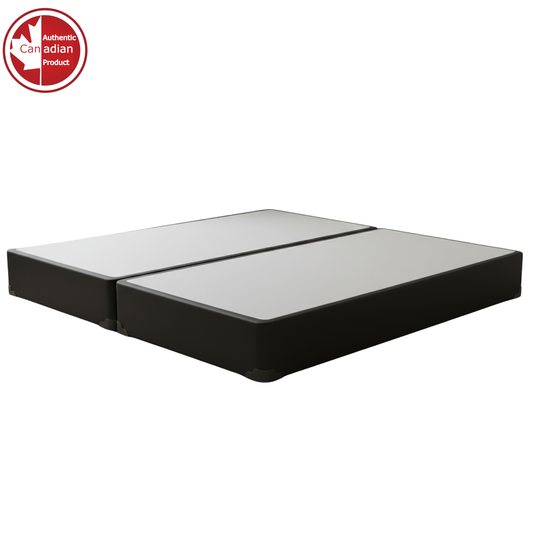Sommier UltraFlex Premium en bois massif en deux parties - 7 po - Lit simple, double, grand lit, très grand lit | Base de matelas robuste de qualité supérieure, aucun assemblage requis, compatible avec tous les types de matelas - Fabriqué au Canada