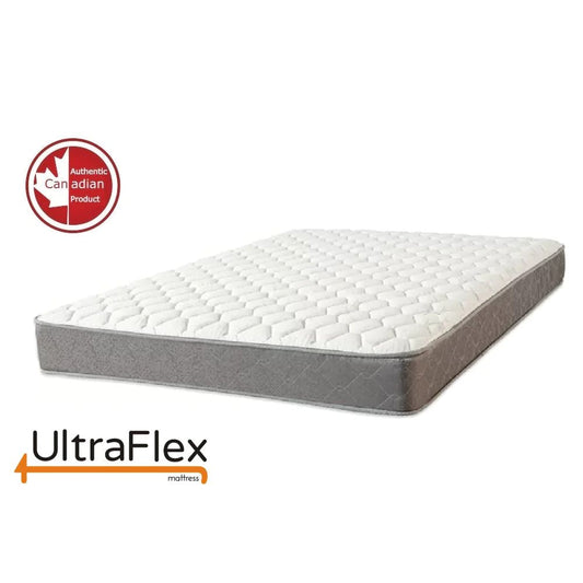 Mousse mémoire de gel orthopédique UltraFlex® ESSENCE, Confort naturel, Soutien équilibré, Matelas écologique avec protège-matelas imperméable (Fabriqué au Canada)