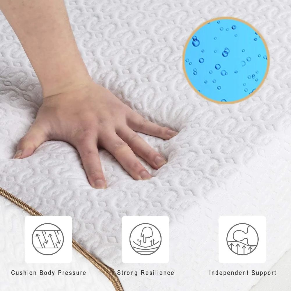 UltraFlex® PURITY - Mattress and BoxSpring Set  Spinal Care Orthopedic Cool Gel, Pressure Relief Foam Encased, Multiple spinal Posture Support, LowMotion Transfer quilting, Natural Foam Blend, Comfort+, Eco-Friendly Mattress (Made in Canada)