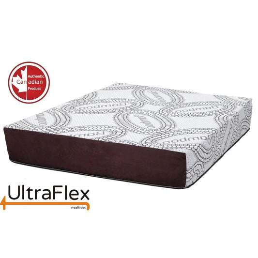 Matelas UltraFlex® PLEASURE 10 po orthopédique, en mousse à mémoire de forme rafraîchissante Smart Gel Infused et Chill, écologique (Fabriqué au Canada)