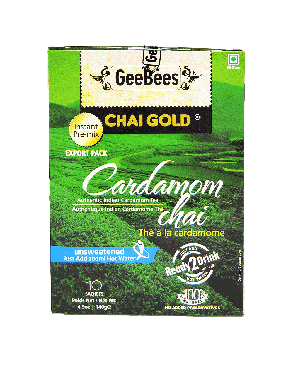 GeeBees Chai Gold Instant Cardamom Chai