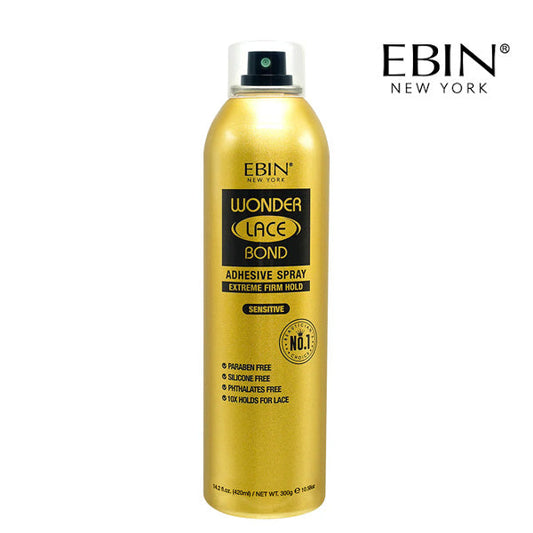 EBIN NEW YORK WONDER LACE BOND ADHESIVE SPRAY FIXATION EXTRÊME – SENSIBLE 14.2 OZ
