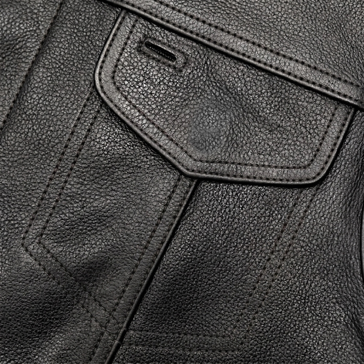 Open Road Men's Leather Club Vest | Premium Cowhide Motorcycle Vest