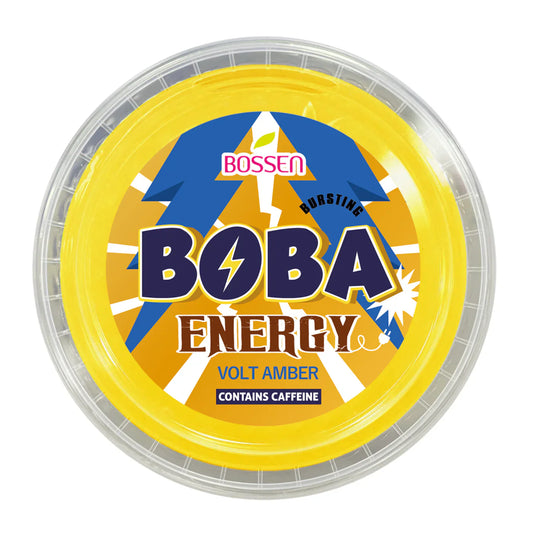 "TOP DEAL" Volt Amber Bursting Boba ENERGY | Caffeinated Popping Boba | Foodservice Bossen Canada Distribution | Ships Free Within Canada on Orders Above CAD $199