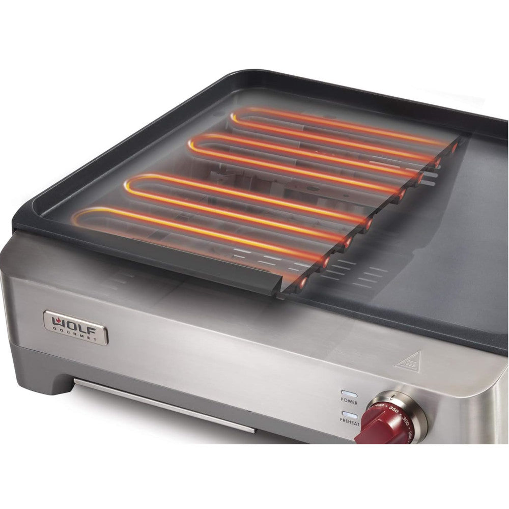 Wolf Gourmet WGGR100S Precision Electric Griddle- Refurbished with Home Essentials warranty
