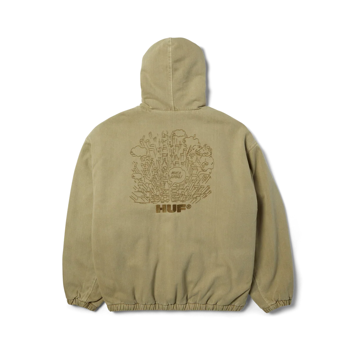 HUF 'What A Jungle' Denim Work Jacket - Desert