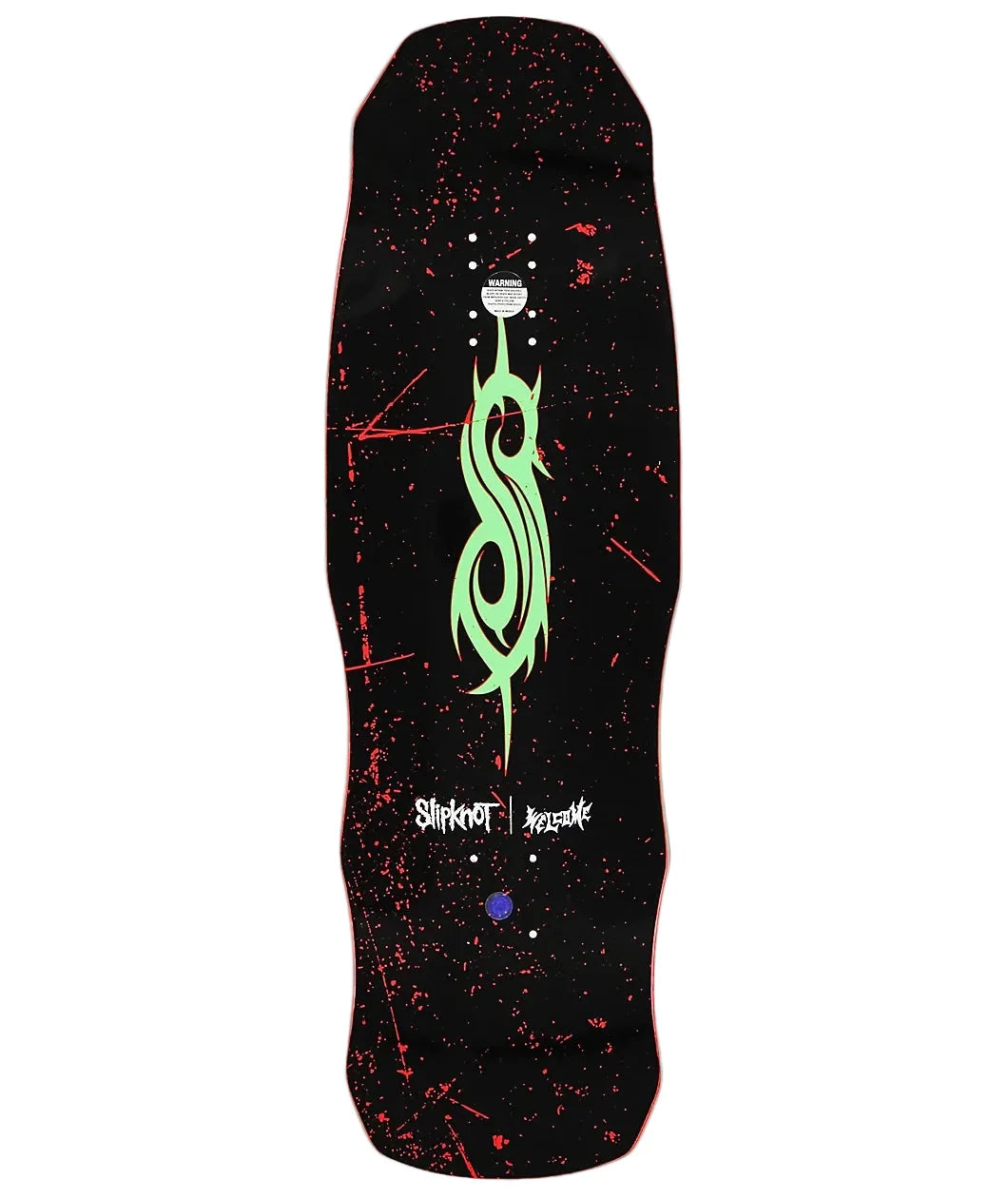 Welcome x Slipknot 'Spit It Out On Dark Lord' Shaped Skateboard Deck - Red
