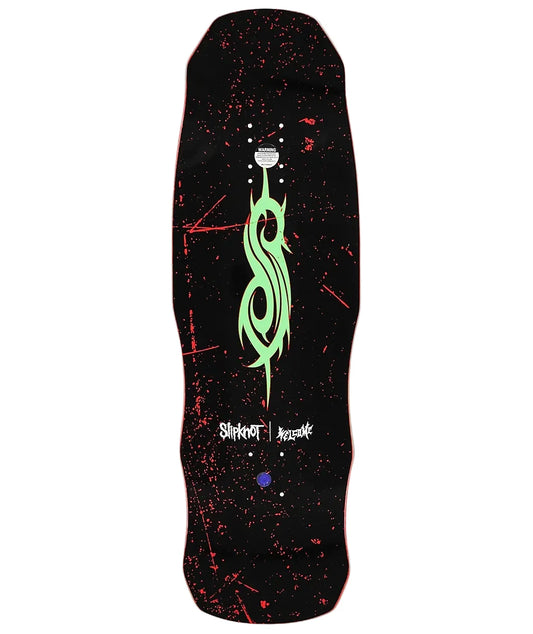 Welcome x Slipknot 'Spit It Out On Dark Lord' Shaped Skateboard Deck - Red