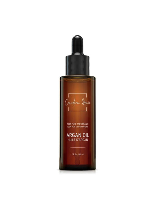 Huile d'Argan 100% Biologique - Pour Peaux Sèches, Tiraillées et Déshydratées + Cheveux Secs et Sujets aux Frisotis