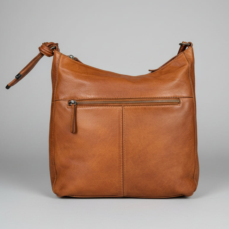 MET Women's Leather Crossbody Bag with Knotted Strap