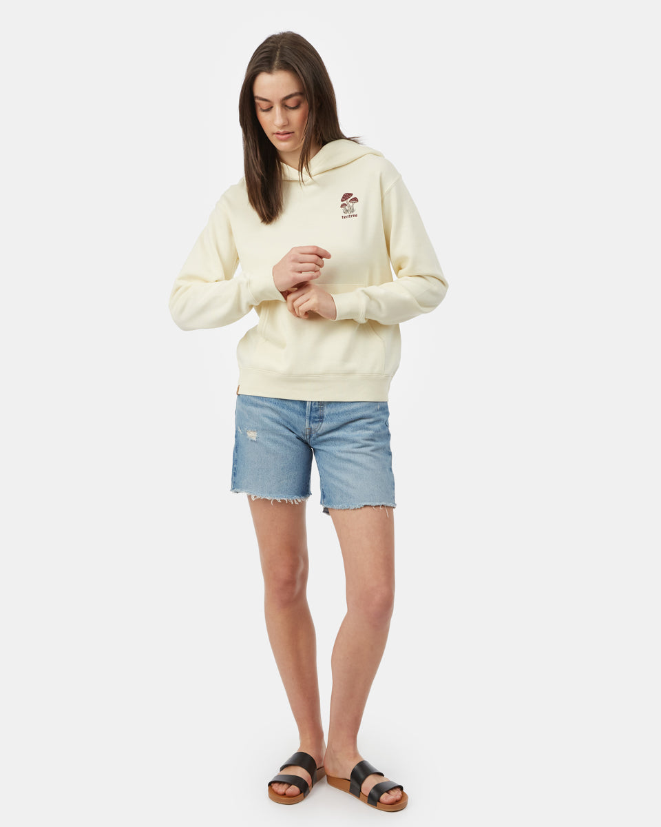 Mushroom Embroidery Hoodie