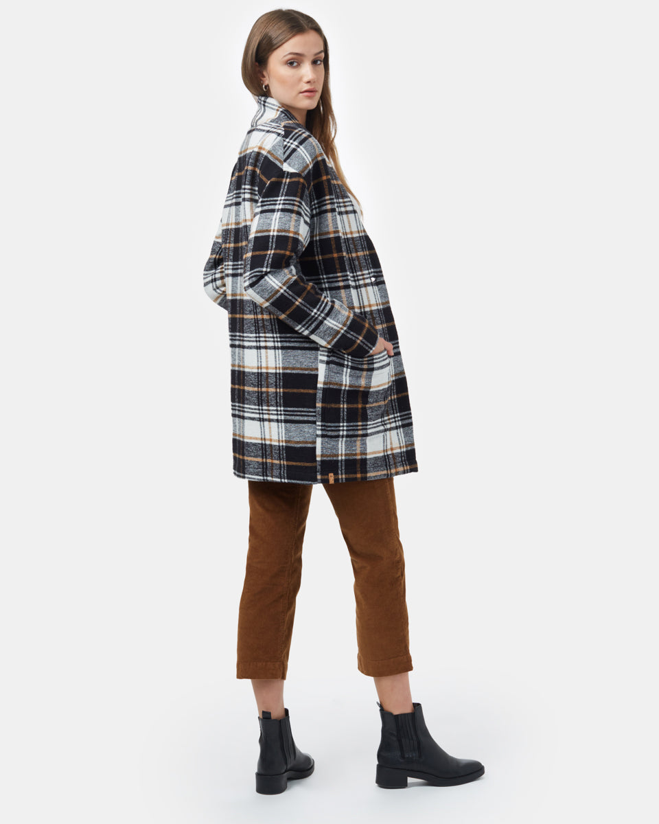 Flannel Cocoon Cardigan