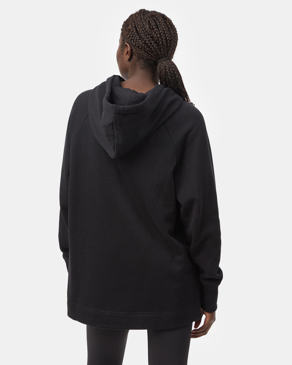 Treefleece Slit Hem Oversized Hoodie