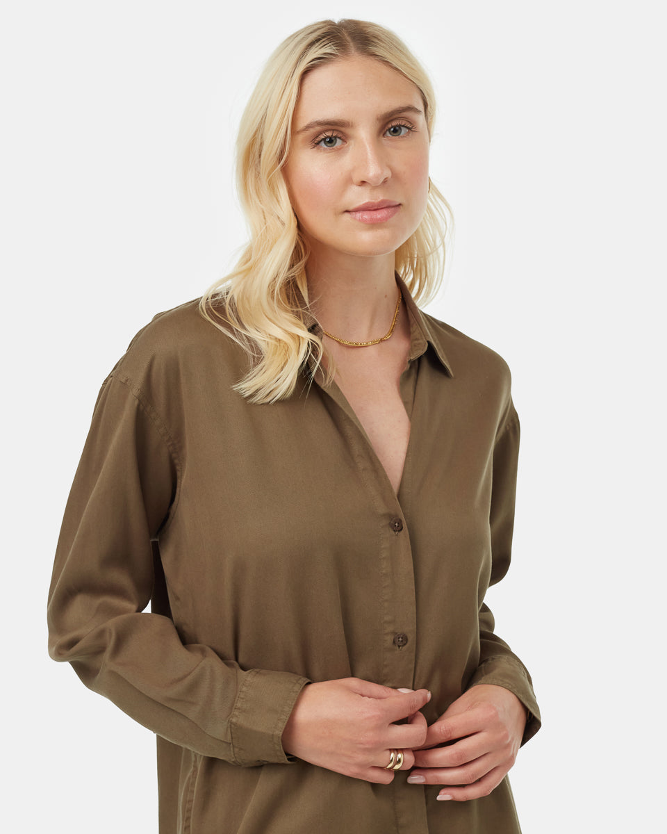 Oversized Shirt Dress