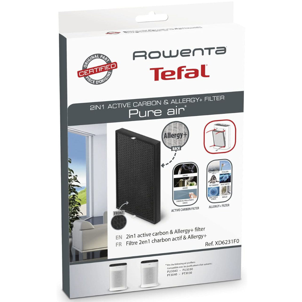 ROWENTA 2in1 Carbon & Allergy+ Filter - Pure AIR/Pure AIR Connect - XD6231U0