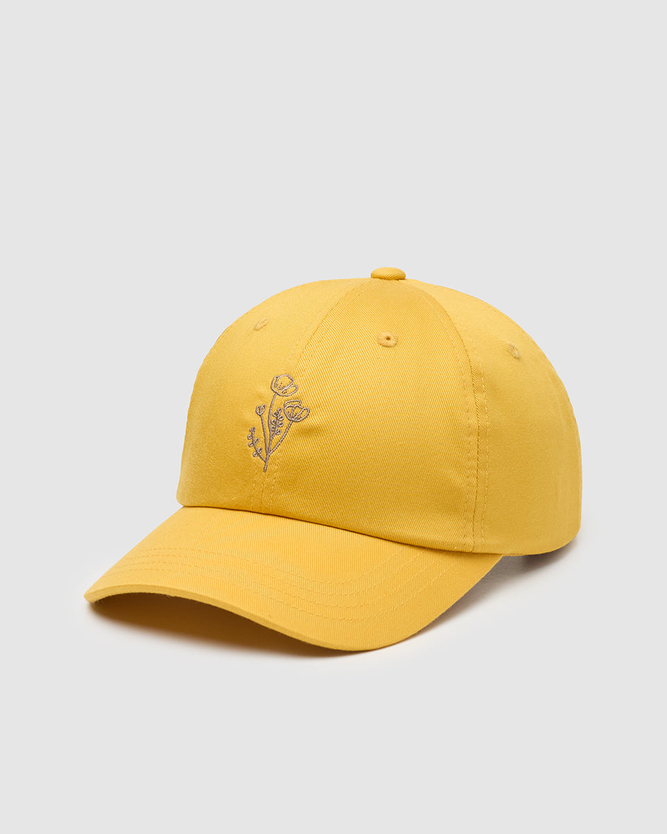 Flower Embroidery Peak Hat