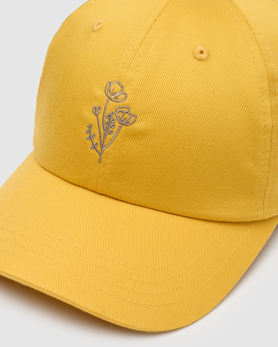 Flower Embroidery Peak Hat