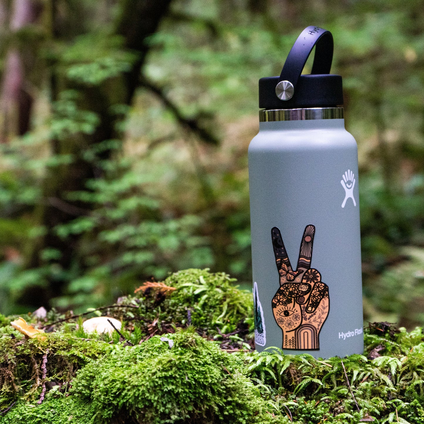 Hippie Peace Hand Sticker