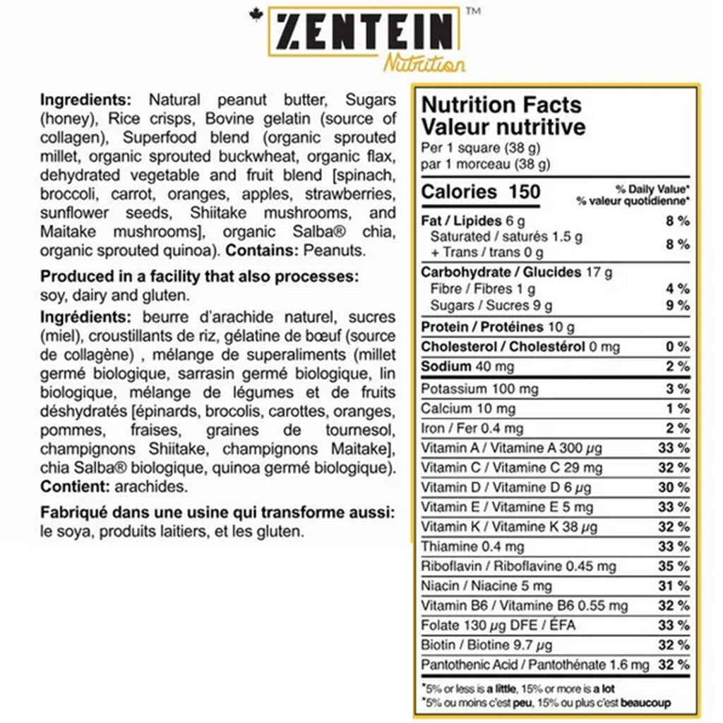 Zentein Nutrition ELITE SQUARE 12 Bars/Box