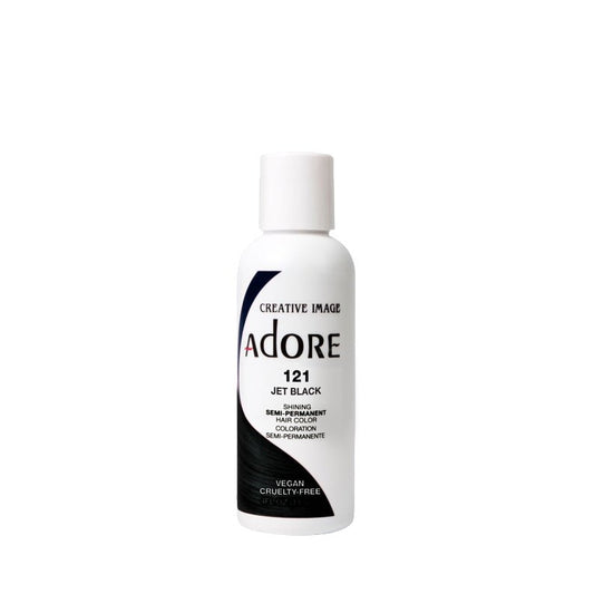 COLORATION CAPILLAIRE SEMI-PERMANENTE ADORE - 121 NOIR DE JAIS 118 ML