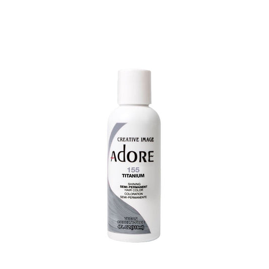 ADORE COLORATION CAPILLAIRE SEMI-PERMANENTE - 155 TITANIUM 4OZ