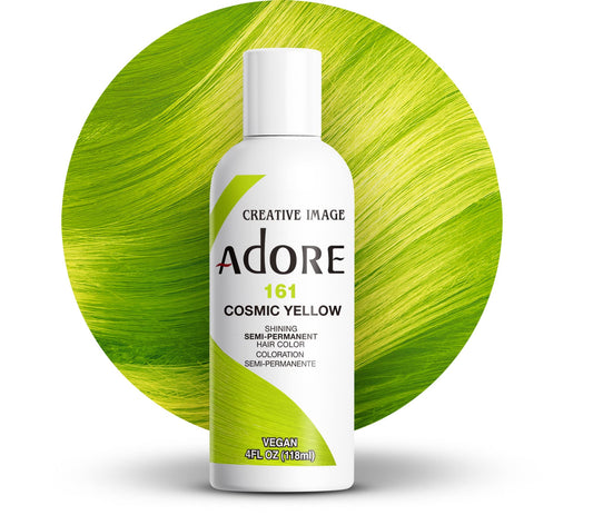 COLORATION SEMI-PERMANENTE ADORE - 161 JAUNE COSMIQUE 4OZ