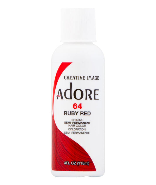 COLORATION CAPILLAIRE SEMI-PERMANENTE ADORE - 64 ROUGE RUBIS 118ML