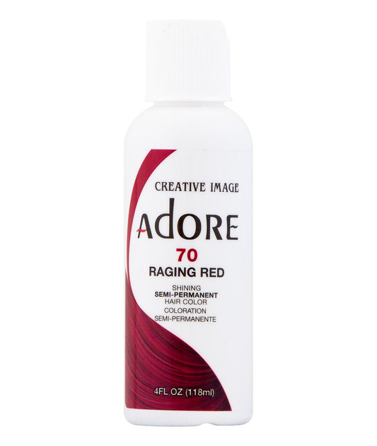COLORATION SEMI-PERMANENTE ADORE - 70 RAGING RED 4OZ