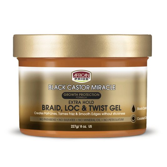 AFRICAN PRIDE BLACK CASTOR LOC TWIST GEL 8OZ
