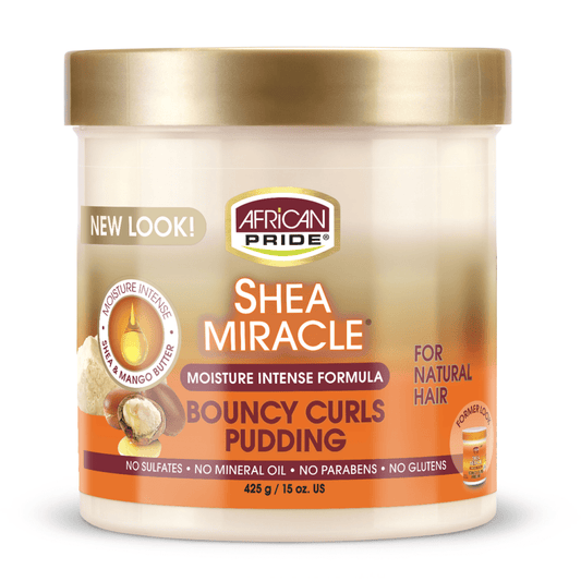 AFRICAN PRIDE SHEA MIRACLE BOUNCY CURLS PUDDING 15OZ