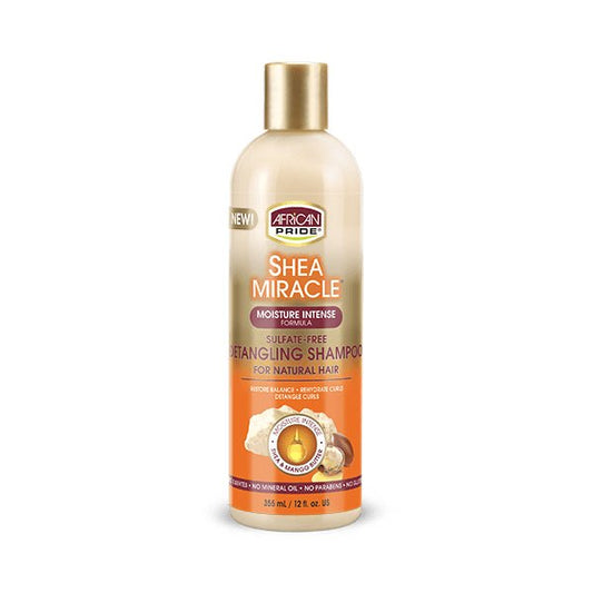 AFRICAN PRIDE SHEA MIRACLE DETANGLING SHAMPOO 12OZ
