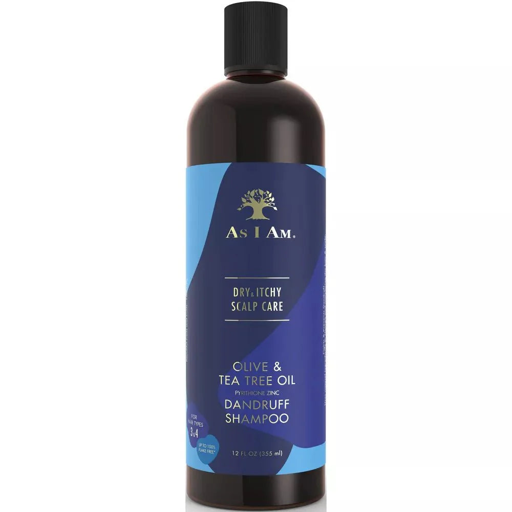 AS I AM SOIN CHEVEUX ET CUIR CHEVELU SECS ET DÉMANGEAISONS SHAMPOOING ANTIPELLICULAIRE 355 ML