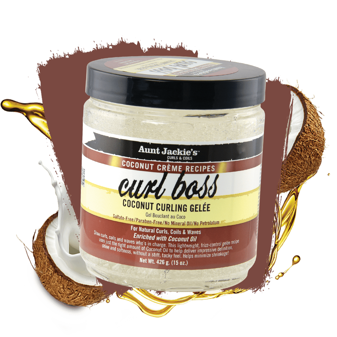 AUNT JACKIE'S CURL BOSS GELÉE COIFFANTE BOUCLES À LA NOIX DE COCO 426G