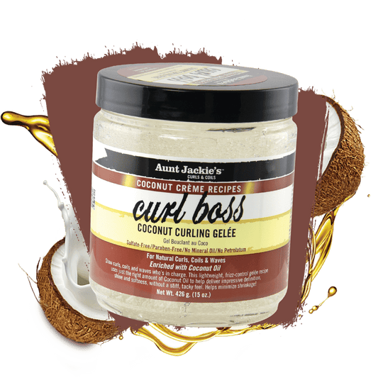 AUNT JACKIE'S CURL BOSS COCONUT CURLING GELEE 15OZ